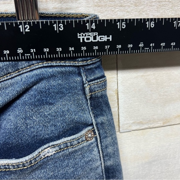 Free People We The Free Ankle Jeans Distressed Frayed Blue Womens Size 28 - Picture 10 of 11